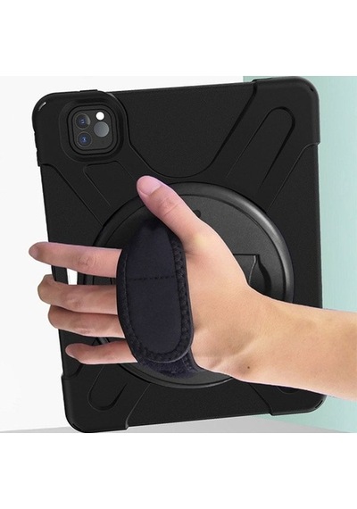 Apple Uyumlu iPad Pro11 (2021-2020-2018) Kılıf Shockproof 3 Katmanlı Standlı