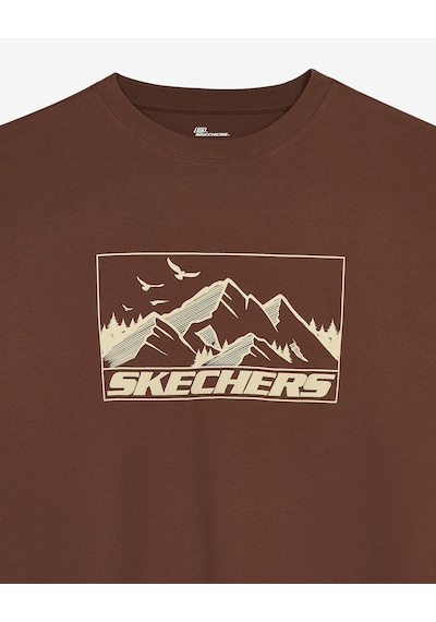 Skechers M Relax Fit Adventure T-shirt Erkek Kahverengi S2620111-2070