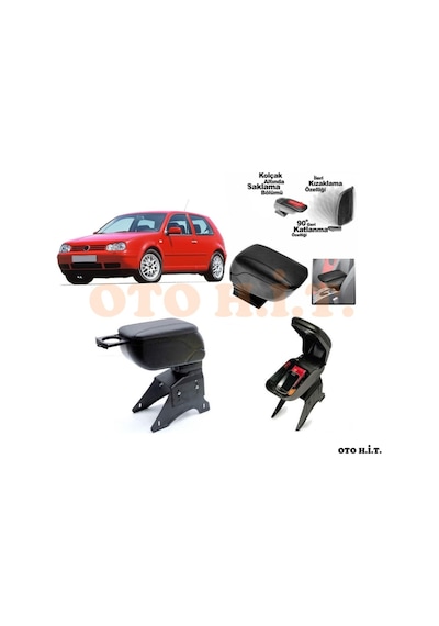 Volkswagen Golf4 Uyumlu Kol Dayama Ve Kolçak