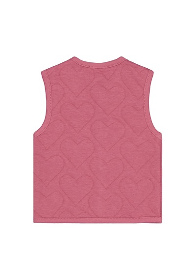 Civil Baby Kalp Desenli 6-18 Ay Yelek - Pembe Gülkurusu