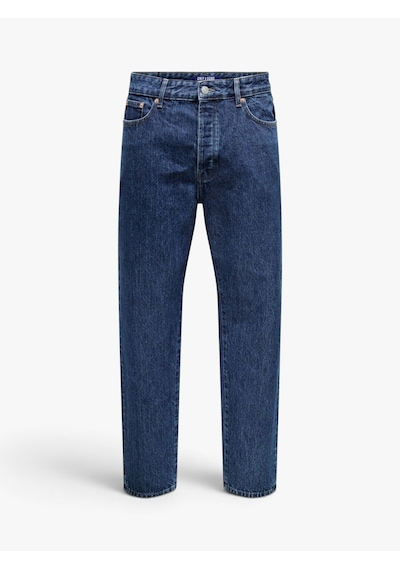 Only & Sons Onstye Loose Tape. Box Cro Dnm Erkek Mavi Denim Pantolon - 22038628