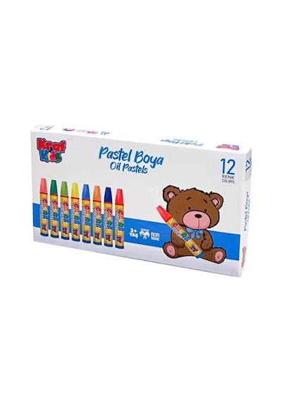 Kraf Kids Pastel Boya 12 Li Çok Renkli