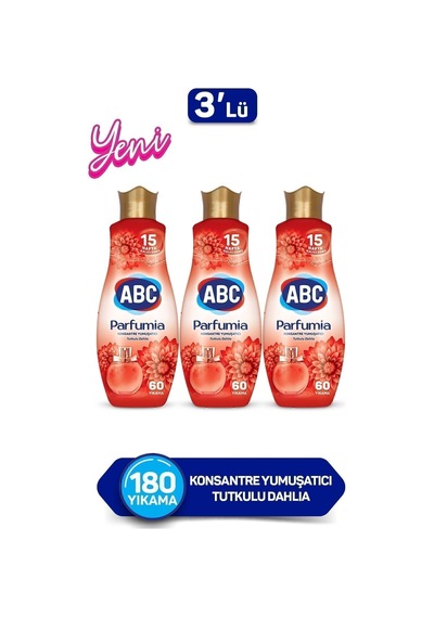 Parfumia Konsantre Çamaşır Yumuşatıcısı Tutkulu Dahlia 3 X 1440 Ml Diğer