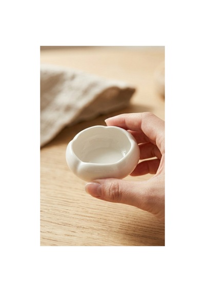 6'lı Set 7 Cm Mini Kase - Beyaz Porselen Kahvaltılık Sosluk, Reçellik Ve Çerezlik Beyaz - 902121156 Beyaz