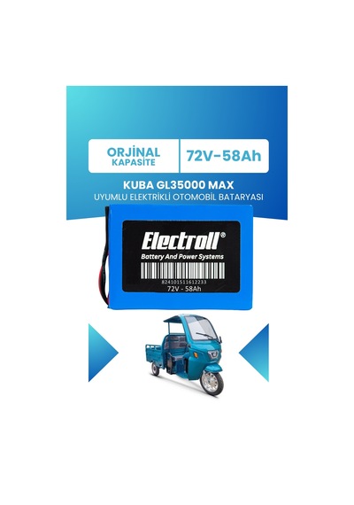 Kuba Gl35000 Max Uyumlu Batarya Lifepo4 72v 58ah