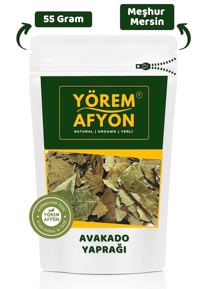 Yörem Afyon Meşhur Mersin Yani Mahsul Katkısız Zengin Aromalı Avakado Yaprağı 55gr.