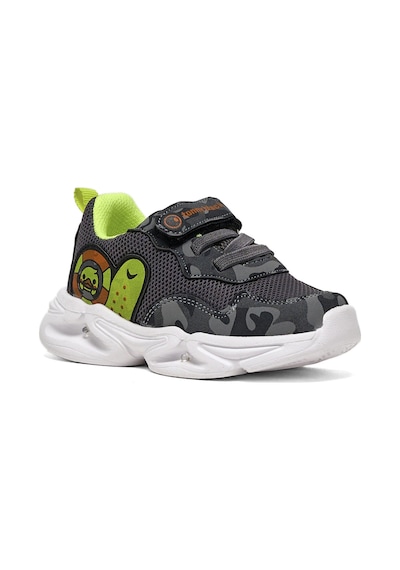 Tonny Black Çocuk Unisex Füme Kamuflaj Tonny Black Işıklı Cırtlı Ayakkabı Çok Renkli