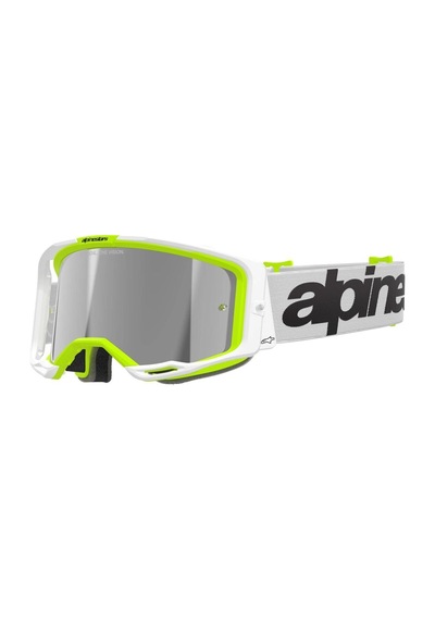 Alpinestars Vision 8 Wordmark Goggle Kross Gözlüğü Beyaz Sarı