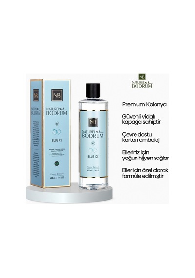 Blue Ice Buzul Ferahlığı Kolonyası 400 Ml Dökmeli 12'li Paket 80 Aile Ve Ofis Toptan Set