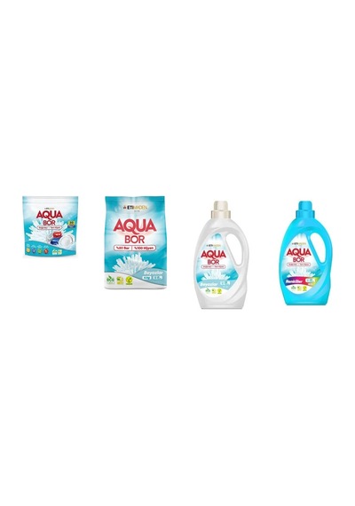 Aquabor Doğal Mineralli Tablet + 4 Kg Beyaz + Sıvı Beyaz + Sıvı Renkliler 4 Lü Set 28446260