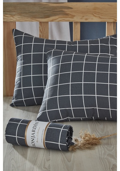 Bonjardin Home Çift Kişilik Lastikli Çarşaf +  Yastık Kılıfı 2'li