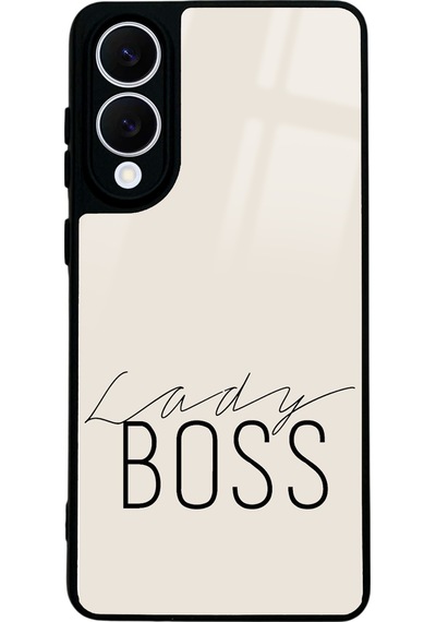 Samsung Uyumlu S25 Edge Lady Boss Tasarımlı Glossy Telefon Kılıfı Çok Renkli
