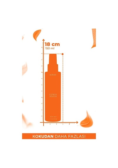Auran Citrus Soleia Kadın Vücut Spreyi, Parfümlü Body Mist, 150ml