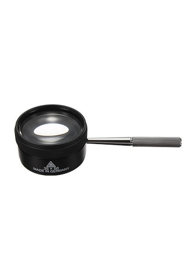 35X 50Mm Metal Kasa Optik Cam Lens El Büyüteç Kolay Kavrama Saplı