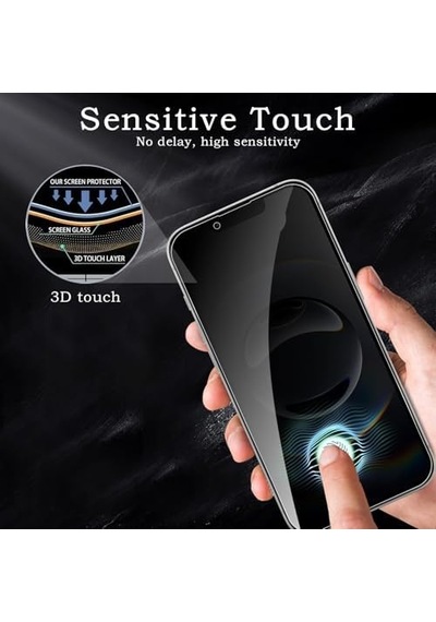 Psr Aksesuar İphone 14 Pro Max Uyumlu Hayalet Ekran Koruyucu - Davin Privacy Seramik Ekran Filmi İphone 14 Pro Max