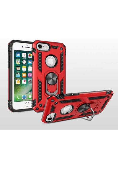 Apple Uyumlu iPhone 6S Yüzüklü Standli Vega Kilif Ekran Koruyucu 510330988