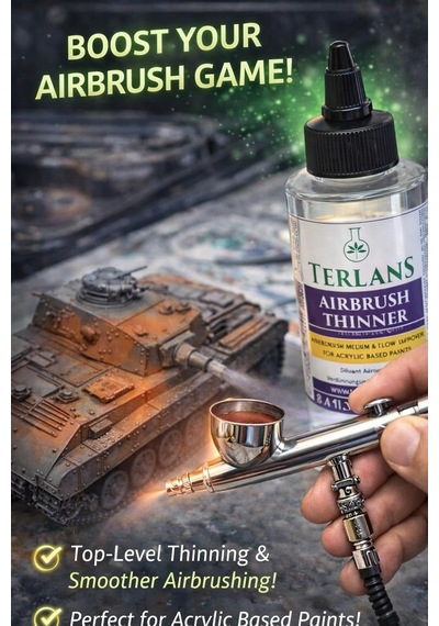 Airbrush İnceltici 250 Ml Airbrush Thinner Flow Improver Model Boyama İçin Akrilik Bazlı İnceltici, Akışkanlık & Detay Kontrolü
