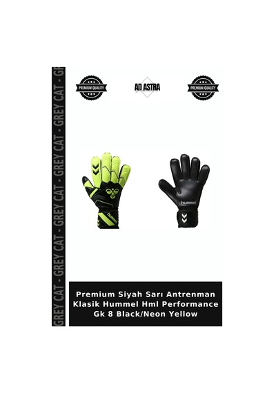 Grey Cat Premium Siyah Sarı Antrenman Klasik Hummel Hml Performance Gk 8 Black/neon Yellow Siyah - Sarı