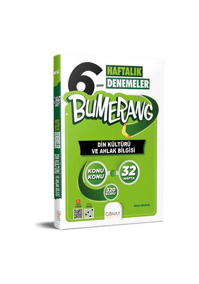 Günay 6. Sınıf Bumerang Din Kültürü Ve Ahlak Bilgisi 32 Haftalık Denemeler