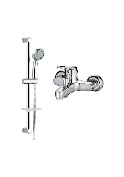 Venita Aç Kapa Banyo Bataryası + Eva Sürgülü Lüks Duş Takımı Krom