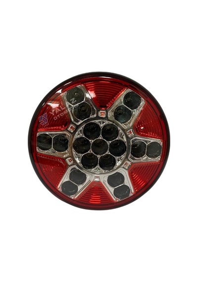 Farplas 24v Arka Sis Lambası Ledli Yuvarlak Güleryüz Cobra-mıtsubıshı-otokar-temsa 122 Mm