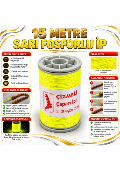 Çizmeli Marka-15metre-9kat-fosforlu Sarı Renk