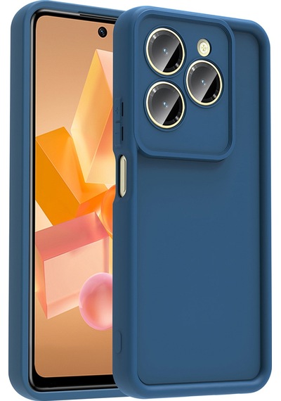 İnfinix Hot 40 Pro Kılıf Kamera Korumalı Zore Ananas Kapak Koyu Yeşil