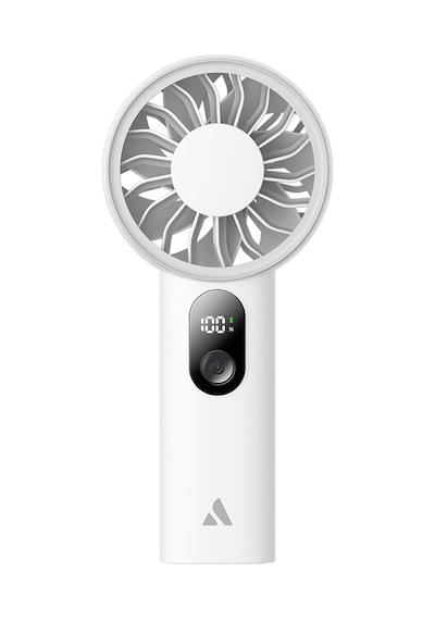 Aecooly Pe01 El Fanı Dijital Led Göstergeli 5 Kademeli Portatif Soğutucu Beyaz