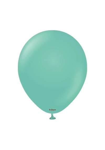 Gemar Parti Doğum Günü Organizasyon Balon - 28 Cm. - Aquamarine Green / Deniz Yeşili - 100 Adet Yeşil