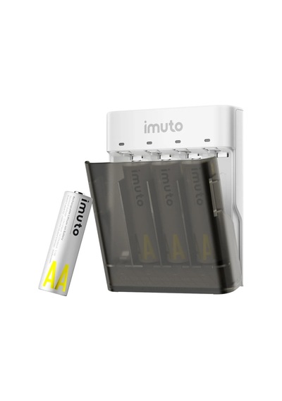 Imuto 3600mwh Aa Şarj Edilebilir Pil + Power Case Şarj Kiti 4 Lü Paket