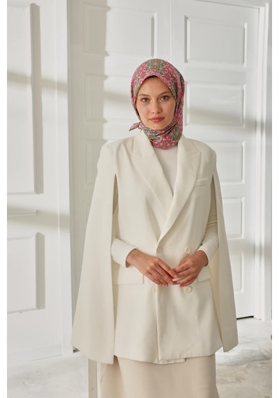Silk Home Soft Eşarp 73093-28 Pembe, Yeşil, Turuncu, Taş