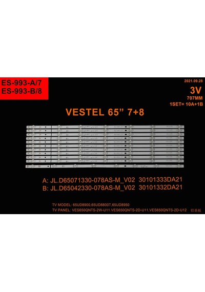 Winkel Lcd Led-2363 Takım 11 Li-65ud8900-65ud8950-65ud8800-65r7040u-es-993