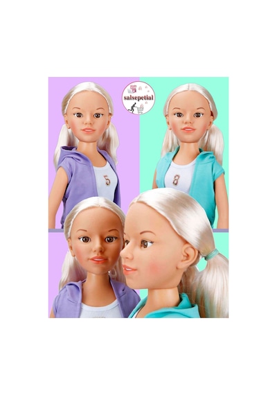 Büyük Boy Et Bebek 80cm Yürüyüş Arkadaşım Clara Sporty 80 Cm Mor Eşofman Takımlı