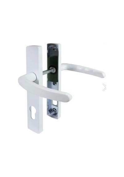 Pvc Plastik Yale Dış Kapı Kolu, Beyaz Tek