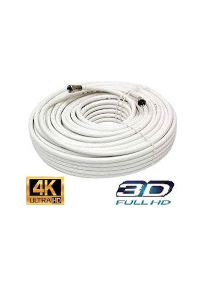 Uydu Anten Kablosu F Konektörlü 30 Metre