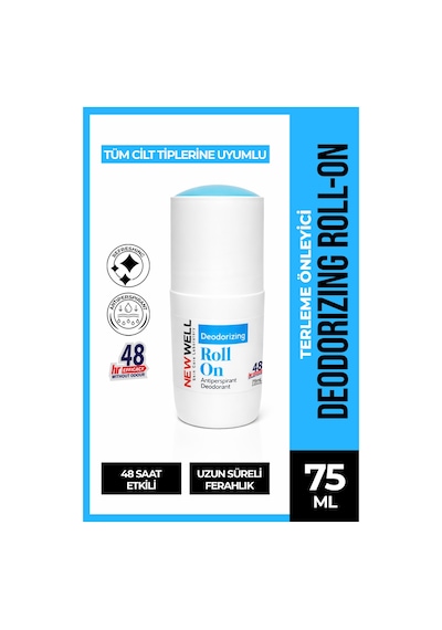 Deodorizing Roll On Terleme Önleyici Koltuk Altı Roll On Mavi 75 Ml