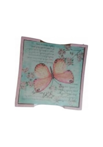 Bardak Altlığı, Ahşap 6 Lı Set Desenli, Masa Koruyucu, Dekoratif B 1