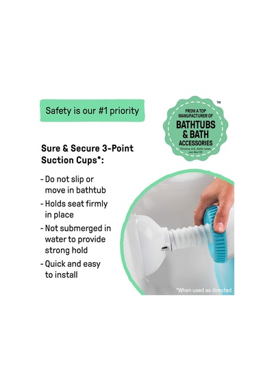 Summer By Ingenuity My Bath Koltuğu, Oturan Bebeklere Banyo Yaptırmak İçin, Astm Güvenliği Test Edildi Ve Onayland