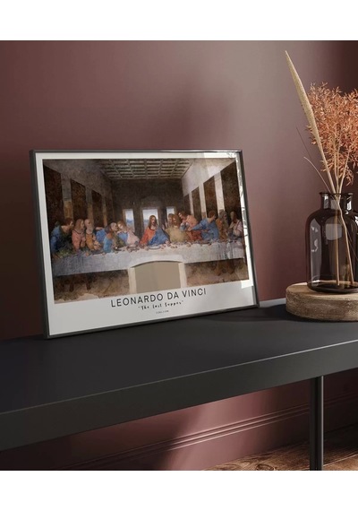 Çerçevesiz Poster Leonardo Da Vinci Son Akşam Yemeği