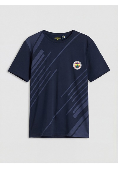 Lc Waikiki Lc Waıkıkı Lacivert Bisiklet Yaka Fenerbahçe Erkek Pijama Üst