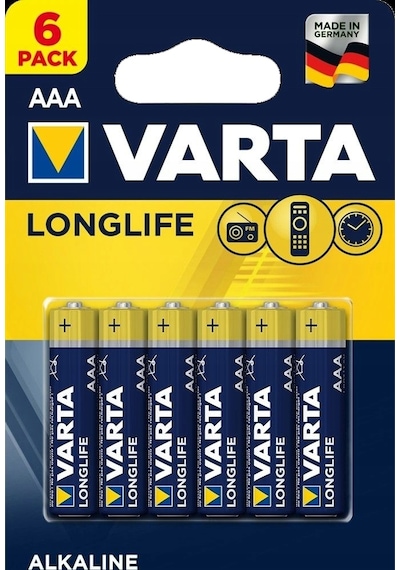 Varta Longlife 6 Lı İnce Aaa