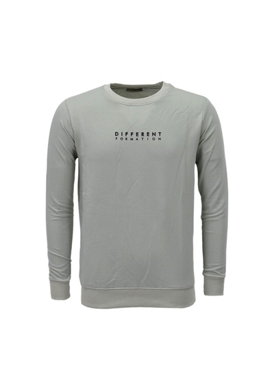 Erkek Spor Mevsimlik Sıfır Yaka Sweatshirt Bgl-st03933 Gri