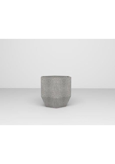 Nuano Consept Lotus Serisi Köşeli Saksı Açık Gri 40x55