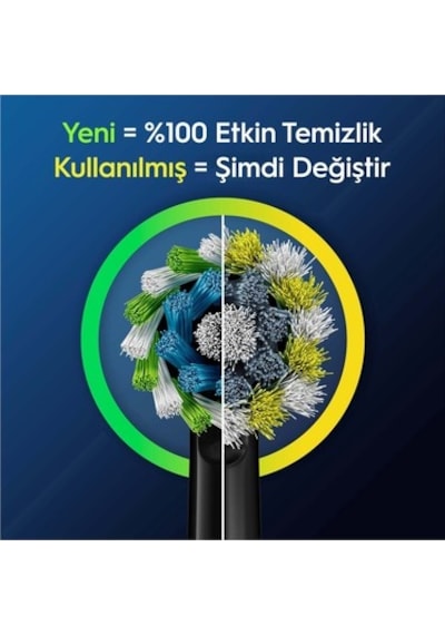 Yedek Diş Fırçası Başlığı, Orta Sertlikte 4 Adet Paket
