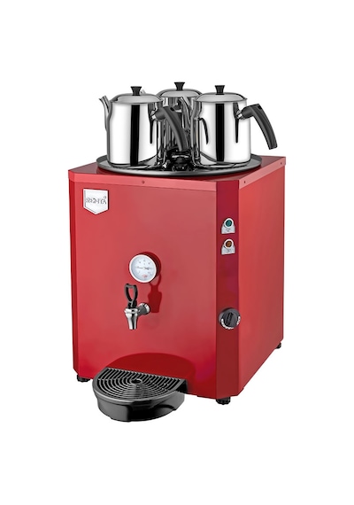 Remta 3 Demlik Elektrikli Çay Ocağı Kazanı Kırmızı 40 L