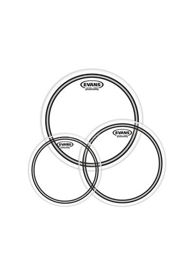 Evans Etp-ec2sclr-f Deri Seti 10+12+14 Ec2s Tom Clear Fusıon Kit Ringl
