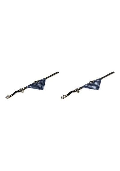 Kedi Boyun Tasması, Zilli, Mavi, 24-29cm 2 Paketi