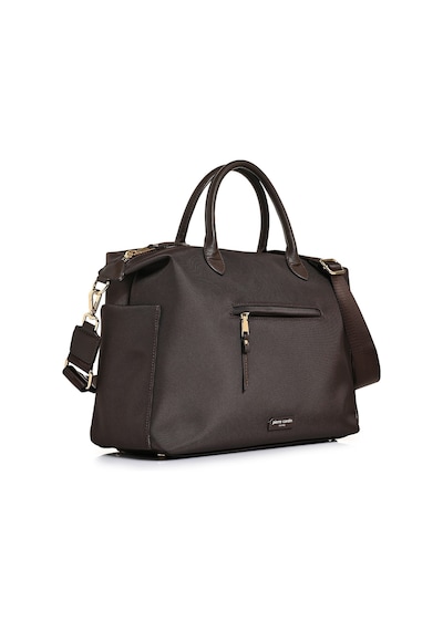 Pierre Cardin 05pc26y111961 İmperteks Laptop Bölmeli Çok Cepli Omuz Ve El Çantası Kahve