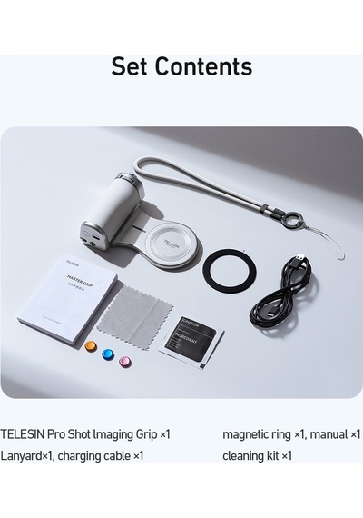 Telesın Magsafe Pro Shot Grip Sadece Apple, Uyumlu iPhone