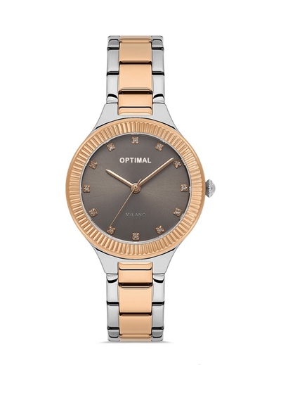 Optimal Opt.03462m.02 Unisex Kol Saati Altın - Siyah